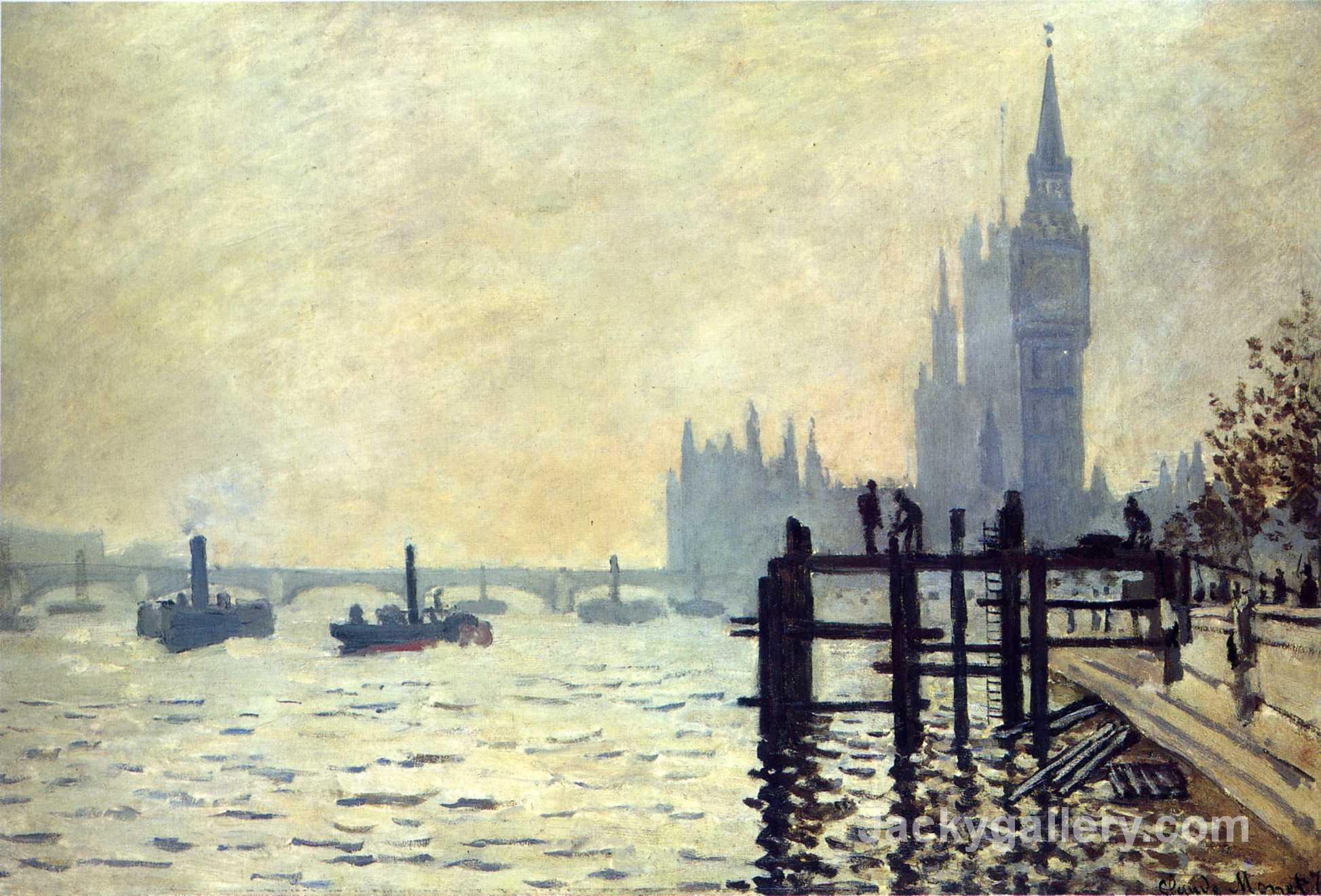 The Thames below Westminster by Claude Monet paintings reproduction